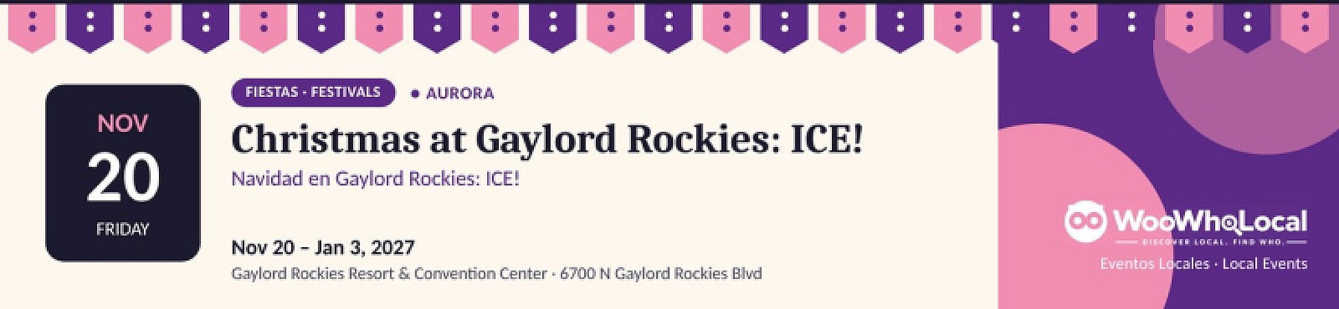 Christmas at Gaylord Rockies featuring ICE!