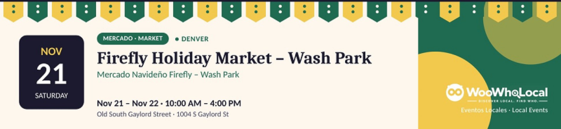 Firefly Handmade Holiday Market – Washington Park